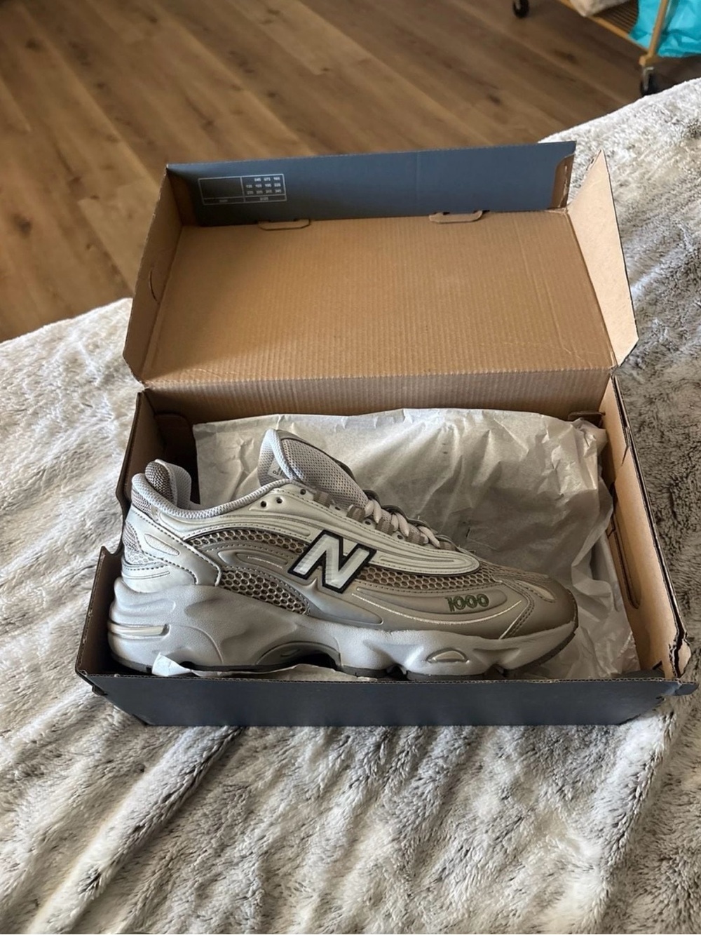 New Balance Metallic Silver 1000 Running Shoe